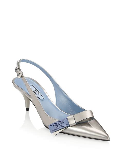 prada shoes kitten heels|prada slingback kitten heels.